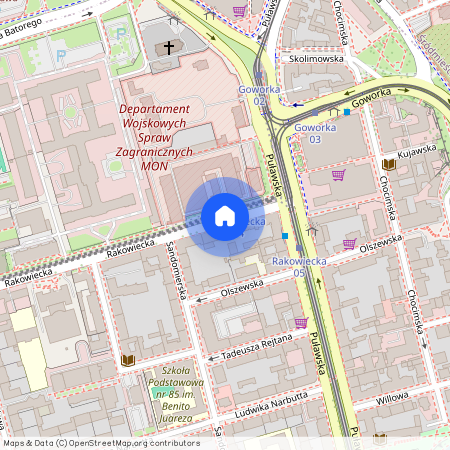 ul. Rakowiecka, Stary Mokotów, Mokotów, Warszawa, mazowieckie