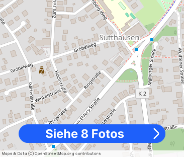 Sutthausen, möblierte Wohnung mit integrierter Einbauküche und Balkon. - Foto 1