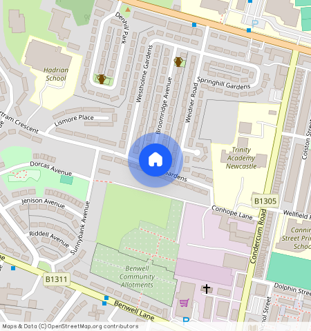 Oakfield Gardens, Newcastle upon Tyne NE15