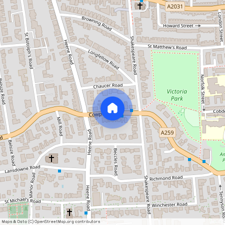 Cowper Road, Worthing, West Sussex