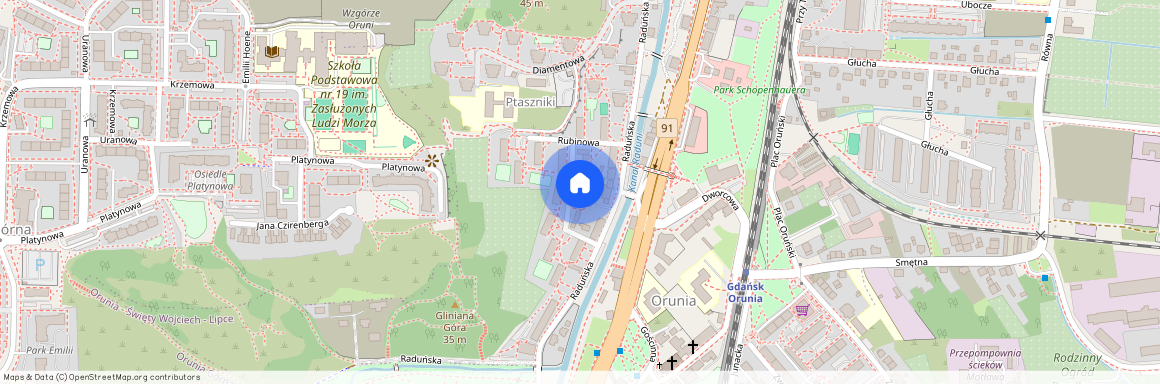 ul. Turkusowa, Orunia-Św. Wojciech-Lipce, Gdańsk, pomorskie