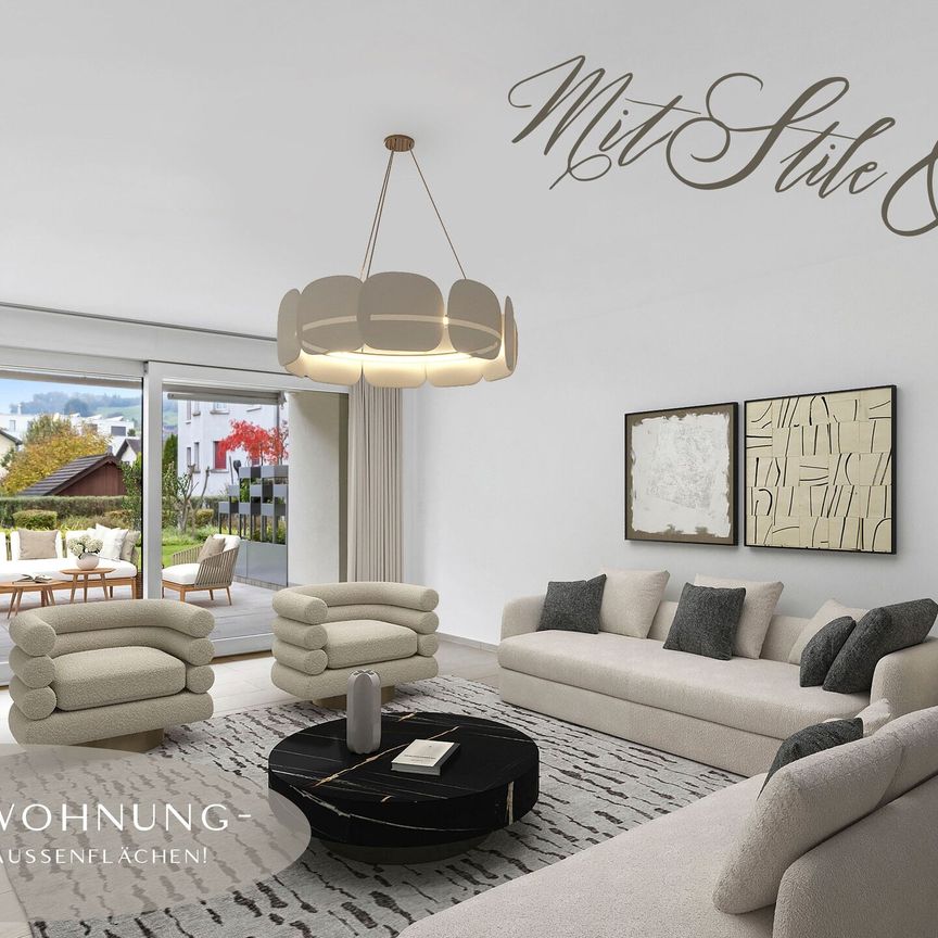 Modern garden apartment in the beautiful Tuggen SZ - Photo 1