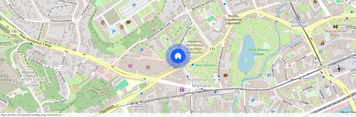 ul. Orląt Lwowskich, Śródmieście, Gorzów Wielkopolski, lubuskie