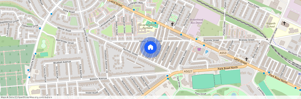 Thornton Street, Birkenhead, Merseyside. CH41