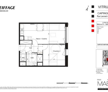 Location appartement 2 pièces - 46.59m² à Capinghem (59160) - Photo 2
