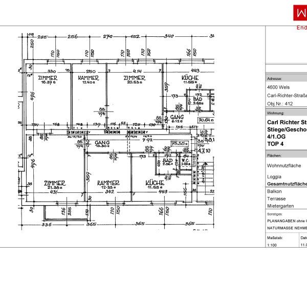 Sonniges Wohnglück in Wels: geräumige 3-Zimmer-Wohnung mit Balkon in bester Lage – ruhig wohnen, zentral leben und einfach wohlfühlen in der Carl-Richter-Straße! Ab sofort verfügbar - vereinbaren Sie noch heute Ihren Besichtigungstermin! - Foto 1