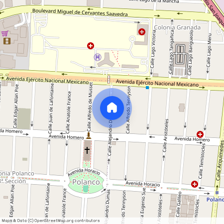Calle Alejandro Dumas, Polanco 3ª Sección, Polanco, Ciudad de México, Miguel Hidalgo, Ciudad de México, 11540, México