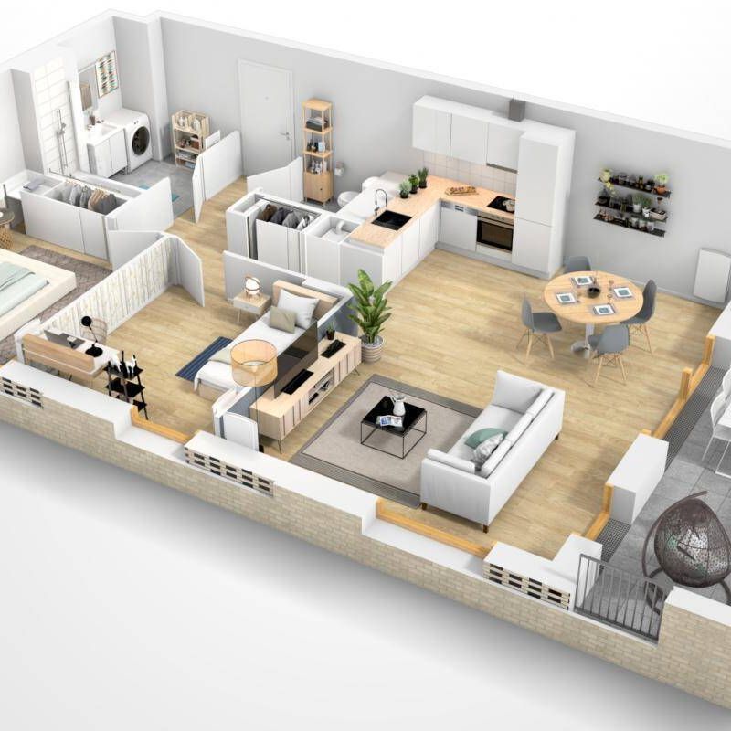 Location appartement t3 67 m² à Nantes (44100) Centre ville-Chantenay - Photo 2