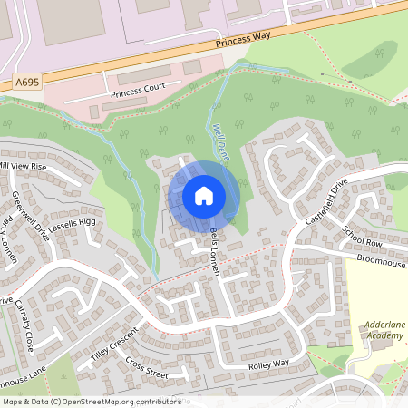Bells Lonnen, Castlefields, Prudhoe, NE42