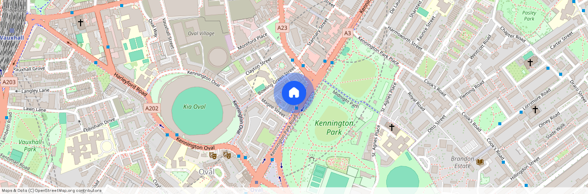 Kennington Park Road, Oval, London, SE11