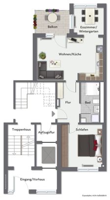 Komfortwohnen - 2-Raumwohnung mit modernen Grundriss - Foto 1