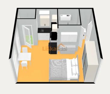 Pronájem moderního bytu 1+kk s balkonem a klimatizací (25 m - Photo 2