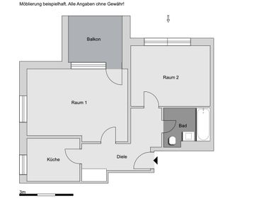 2,0-Zimmer-Wohnung in Hannover List - Foto 2