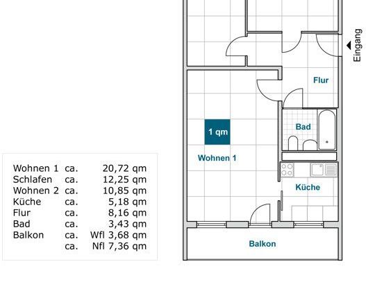 Hier macht wohnen Spaß: interessante 3-Zimmer-Wohnung (WBS) - Photo 1