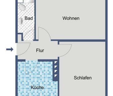 Praktisch geschnittene Wohnung kurzfristig frei - Foto 3
