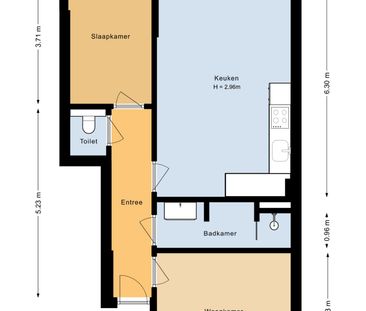 Te huur: Huis Grote Hout- of Koningsweg 6 B in Velsen-Noord - Foto 1