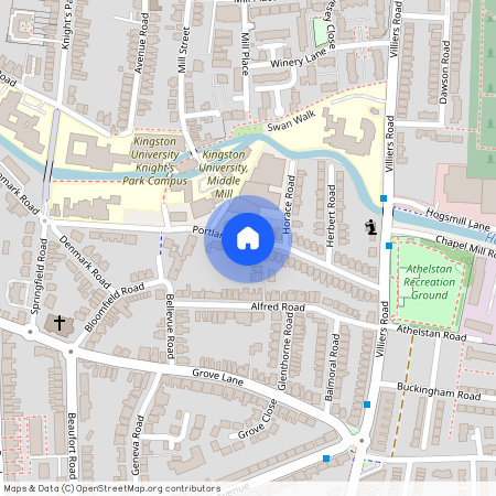 Portland Road, Kingston, Kingston upon Thames, KT1