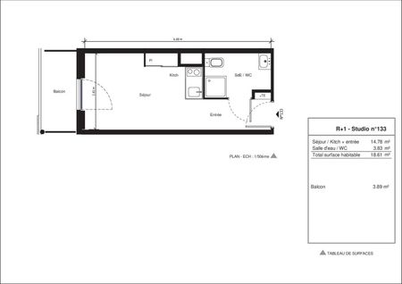 Location Appartement 1 pièce 18m² NIMES 30000 - Photo 3