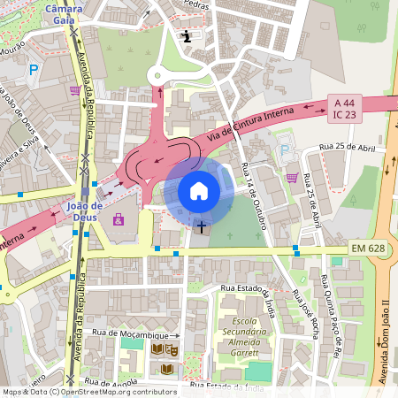 Porto - Vila Nova de Gaia - Mafamude e Vilar do Paraï¿½so - Centro da Cidade