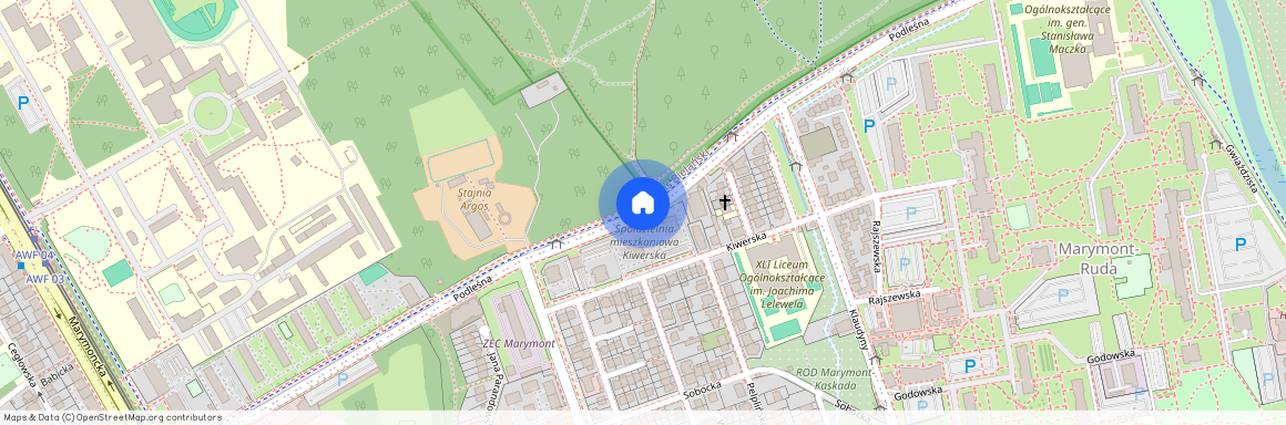 ul. Podleśna, Marymont-Kaskada, Bielany, Warszawa, mazowieckie