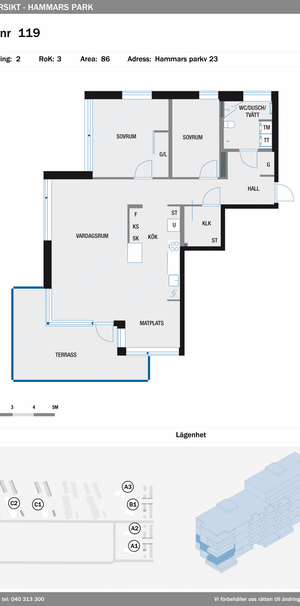 Hammars parkväg 23, Sibbarp - Foto 1