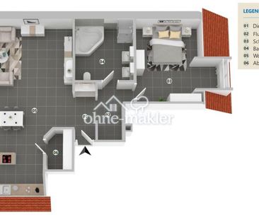 2 Zimmer Wohnung in Kaiserslautern - Foto 4