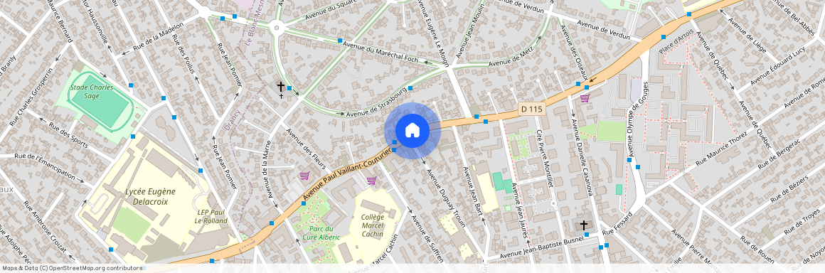 159 à 163 avenue Paul Vaillant Couturier, 93150, Le Blanc Mesnil