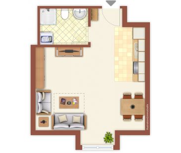 - 1 Raumwohnung in Radebeul - Photo 4