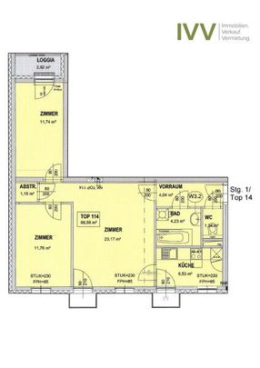 3-Zimmer-Wohnung Marchfeldstr. 6 - Stiege 1 Top 14 - Foto 1