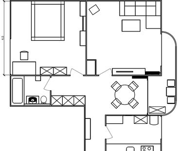 2.5 Zimmer, 54 m², 2. Stock - Photo 4