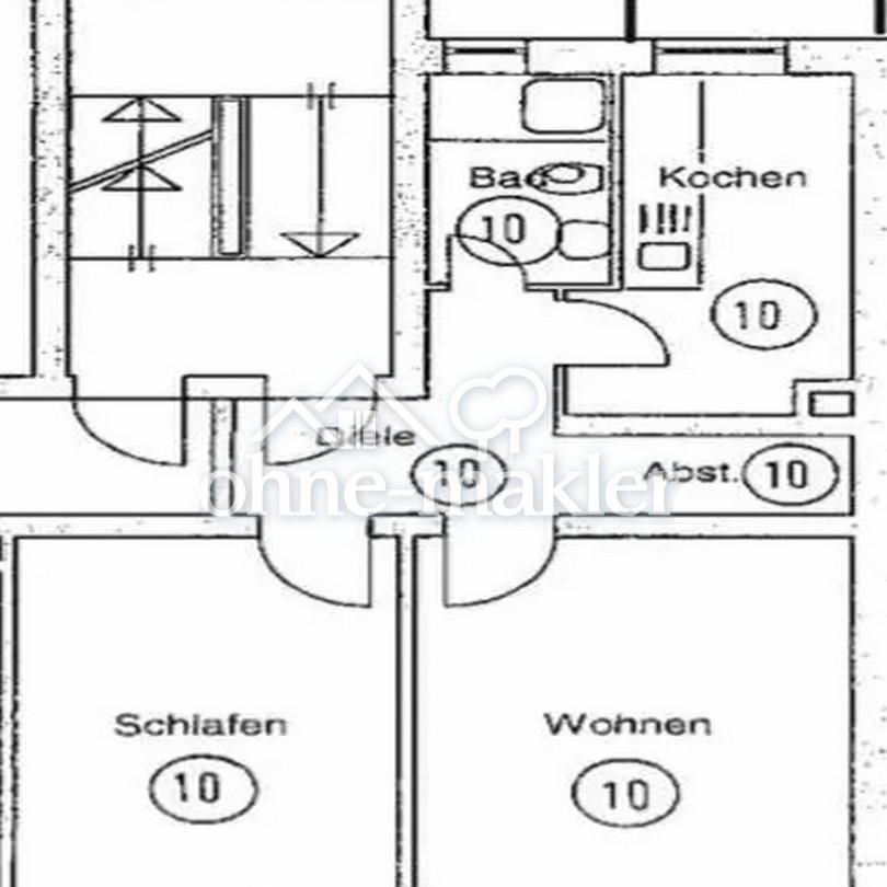 Ruhige 2-Zimmer-Wohnung mit Balkon in Frankfurt-Ginnheim (50 m², 2. OG) - Photo 1