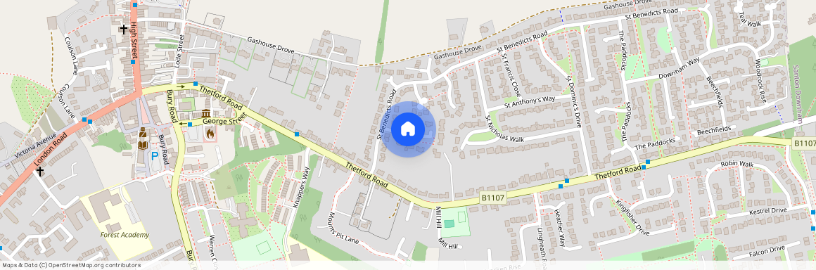 St. Davids Close, Brandon, Suffolk, IP27