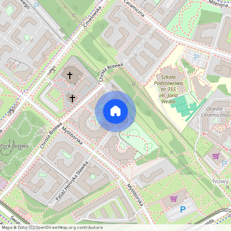 ul. Christa Botewa, Tarchomin, Białołęka, Warszawa, mazowieckie