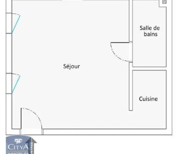 Appartement à louer 1 pièce 24.58m² - Photo 1