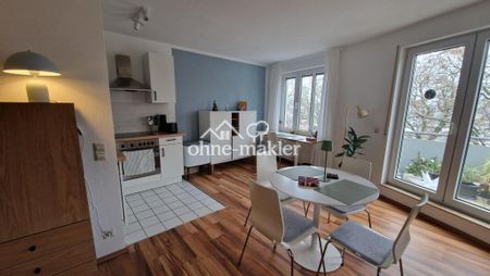 Stilvoll wohnen in Karlsruhe-Mühlburg | Möblierte 2-Zimmer Whg mit Balkon zur befrist. Miete ab Mai - Foto 3