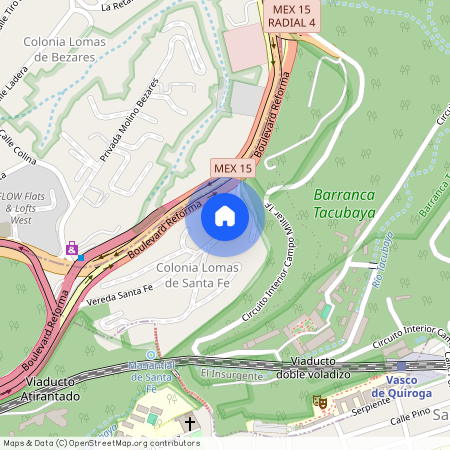 AV SANTA FE #546, Colonia Lomas de Santa Fe, C.P. 01219, Df / Cdmx