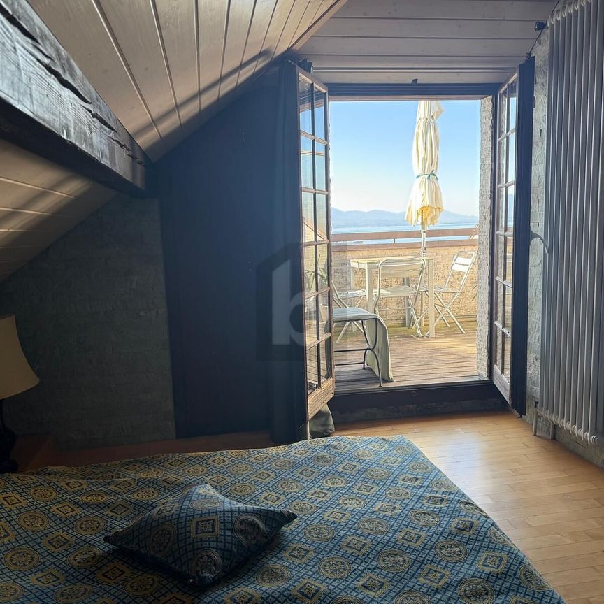 MAGNIFIQUE ATTIQUE MEUBLÉ, ENTRE LAC ET GARE ! - Photo 1