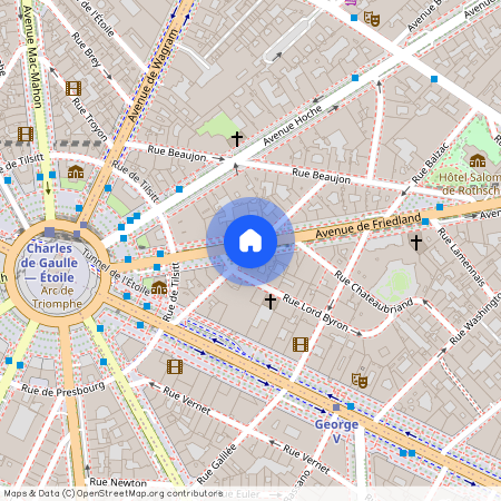 Building Rue Arsène Houssaye - checkmyguest - 1045834 - PAR, Rue Arsène Houssaye, Paris