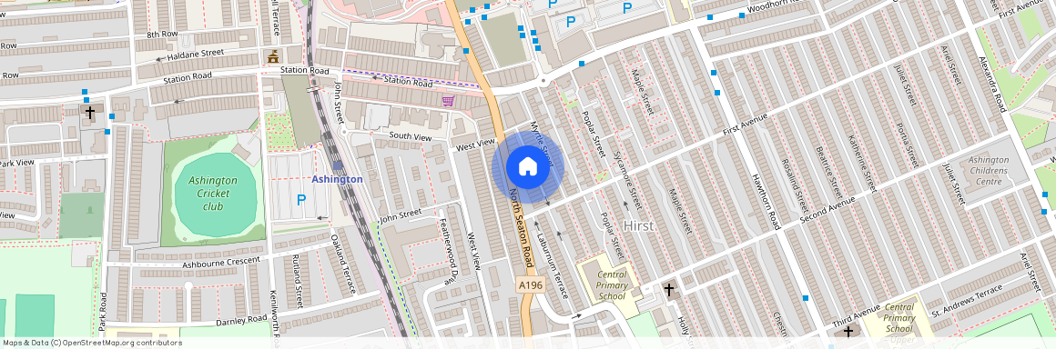 2 bed terraced house to rent in NE63