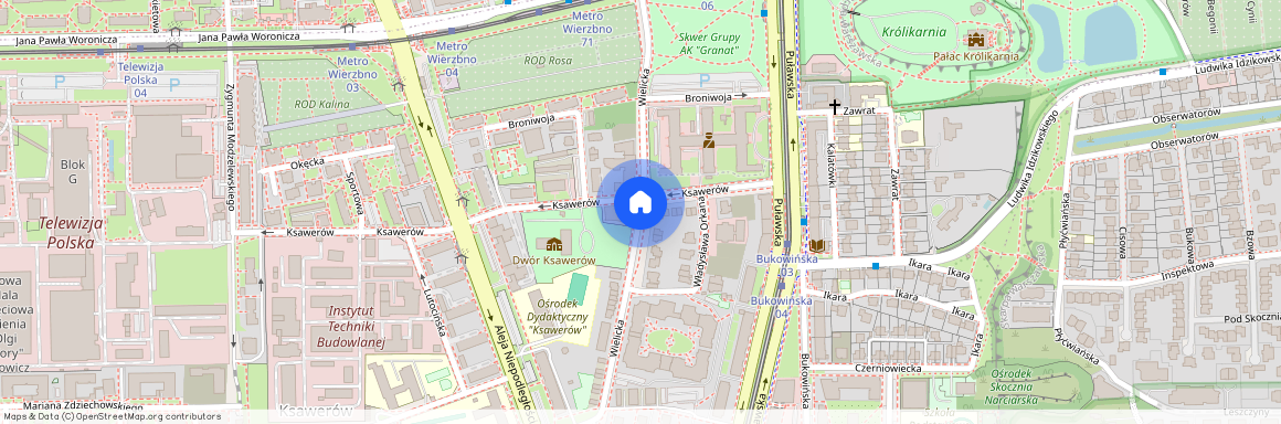 ul. Wielicka, Ksawerów, Mokotów, Warszawa, mazowieckie