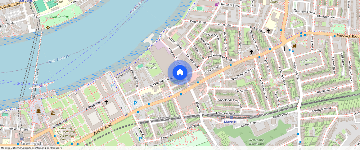 Old Woolwich Road, Greenwich, Greater London, United Kingdom, SE10