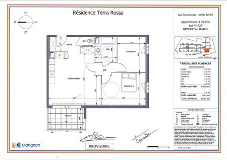 Nimes - T3 Neuf - 59,16 m² - Photo 4
