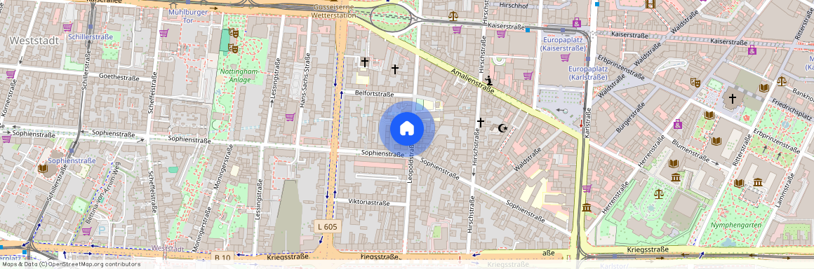 Leopoldstraße 22, 76133 Karlsruhe OT Innenstadt West