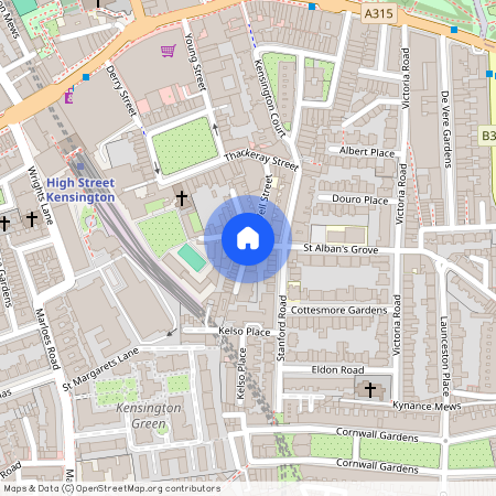 Trafalgar Gardens, South End Row, Kensington, W8