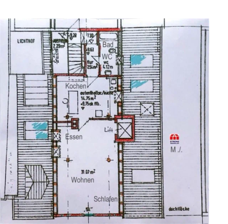 Möblierte DG Wohnung mit Lift im 3.OG im Herzen von Lauf/Pegn. - Foto 2