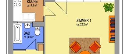 Single-Wohnung mit Grünblick - Foto 1