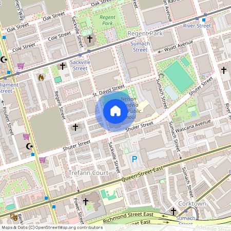 google map, Old Toronto, Old Toronto, Toronto, M5A 1X6