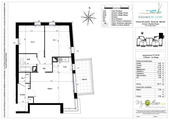 Appartement de type 3 - Photo 1