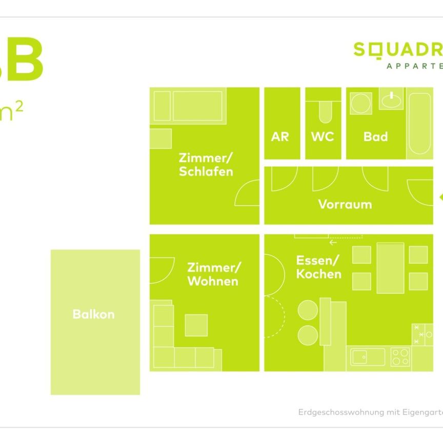 Südlich ausgerichtete 2,5-Zimmer-Wohnung mit moderner Einbauküche in Linz zu vermieten! (Top 5.86) - Photo 1