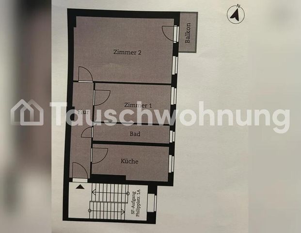 TAUSCHWOHNUNG Altbau 2 ZW mit Balkon / mit Kaufmöglichkeit - Photo 1